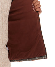 Western Printed Vest in Chocolate Torte