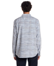 Long Sleeve Space Dye Shirt in Spring Lake
