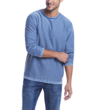 Twill Stonewash Sweater In Blue Mirage
