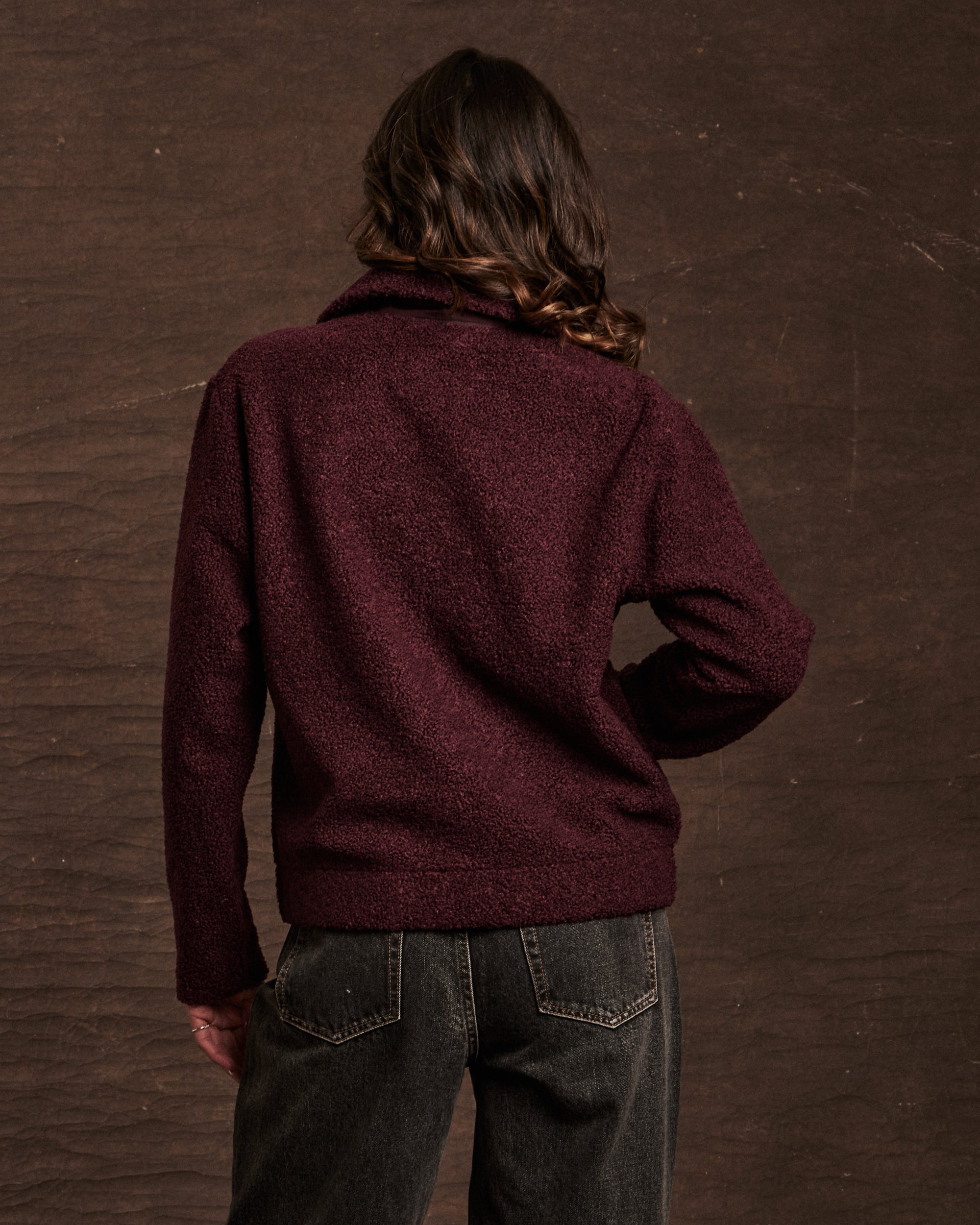 Women's Teddy Fleece Jacket in Fig