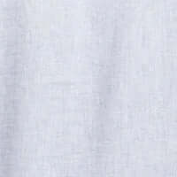 Close-up of light blue linen fabric, showcasing its texture and fine weave, ideal for comfortable shirts.
