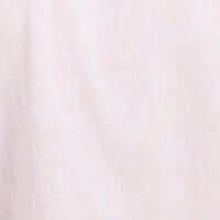 Close-up of soft, solid linen cotton fabric in tangerine hue, ideal for stylish and comfortable shirts.