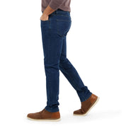 Men's slim fit Carolina blue jeans featuring All-Way stretch for ultimate comfort and a well-tailored look.