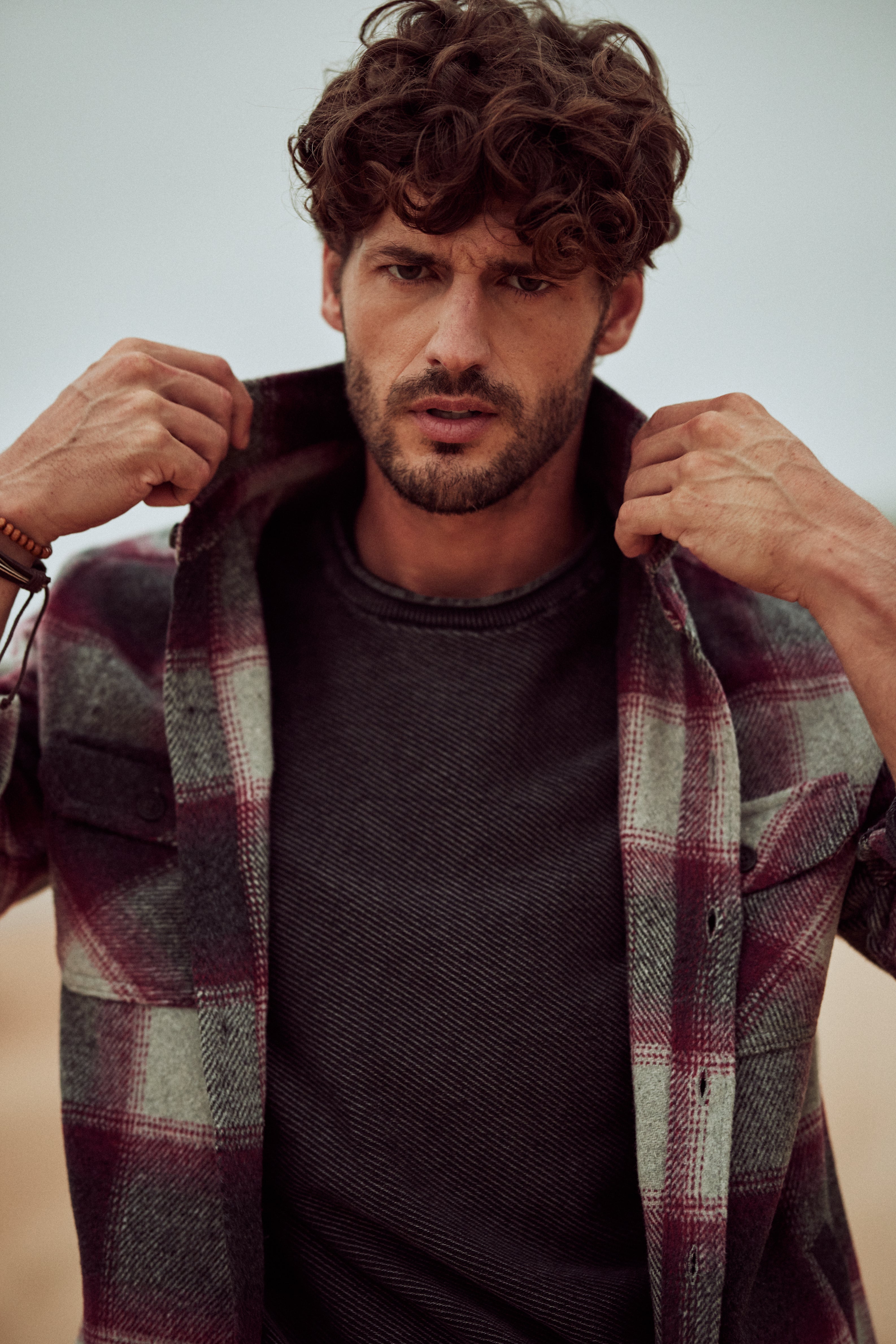Twill Stonewash Sweater in Meteorite