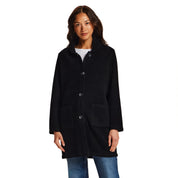 Chenille Sweater Coat in Black