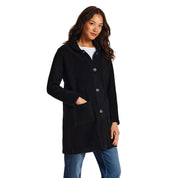 Chenille Sweater Coat in Black