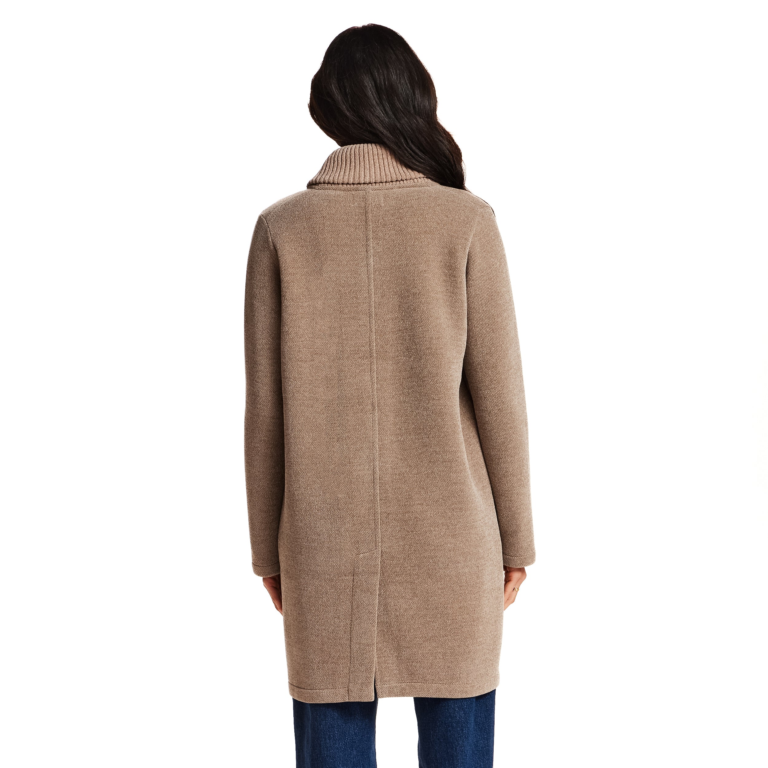 Chenille Sweater Coat in Fawn