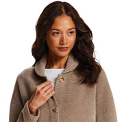 Chenille Sweater Coat in Fawn