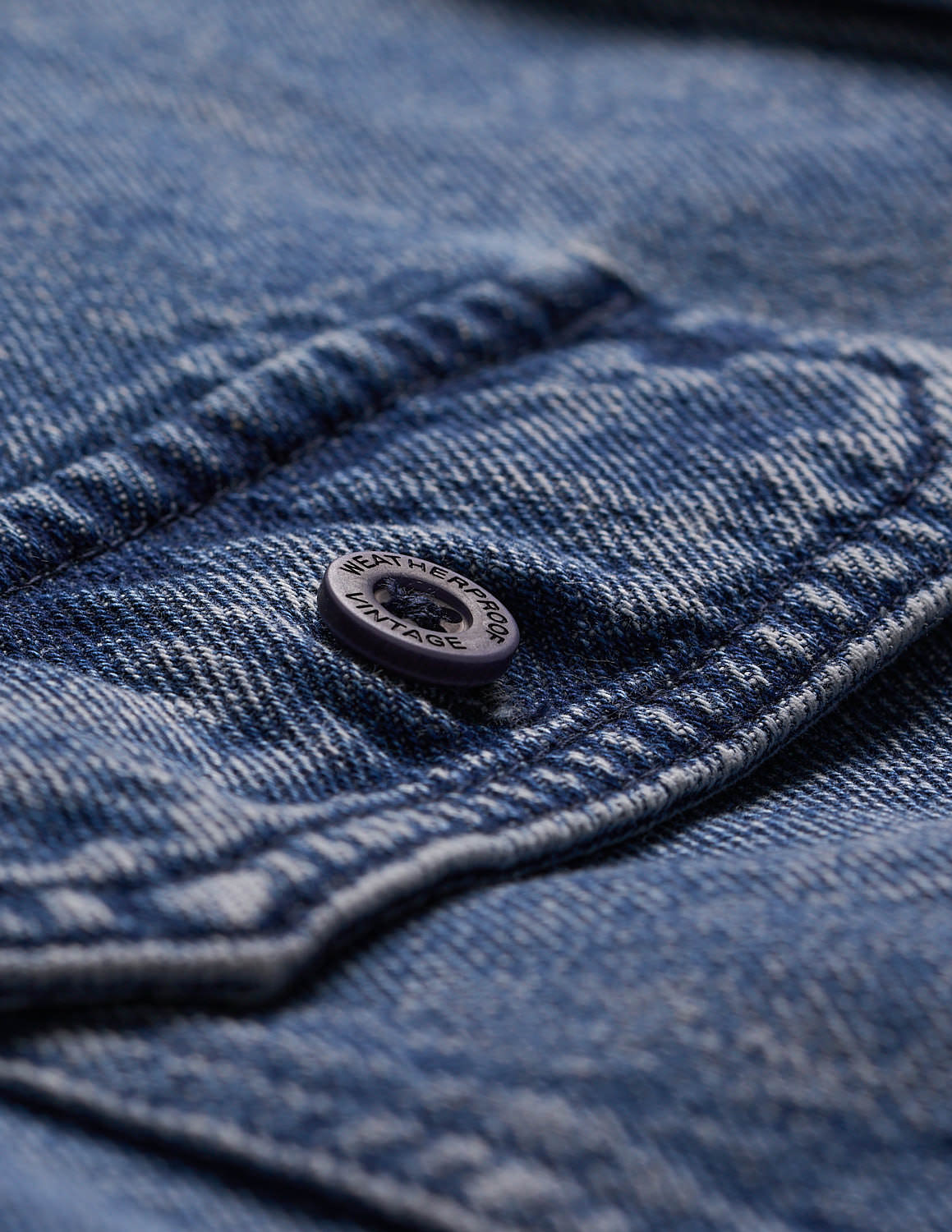 Denim Shirt In Acid Blue