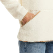 Women's Teddy Sherpa Quarter Zip Pullover in Cream
