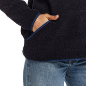 Women's Teddy Sherpa Quarter Zip Pullover in Navy