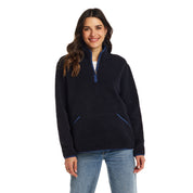Women's Teddy Sherpa Quarter Zip Pullover in Navy