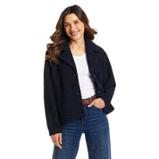Women's Teddy Fleece Jacket in Seaborne