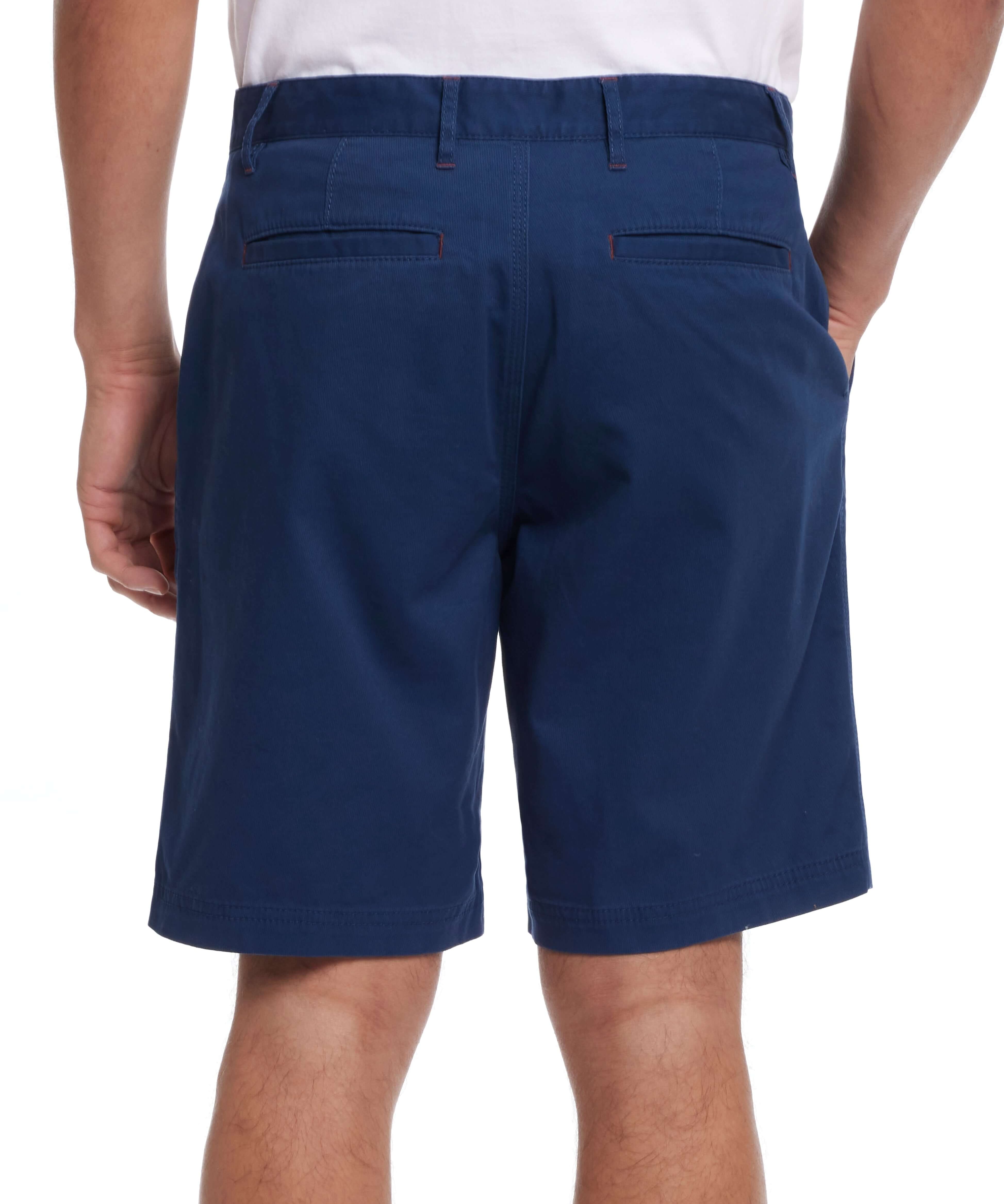 9" Cotton Twill Stretch Short In Navy | Bottoms & Denim | Weatherproof Vintage
