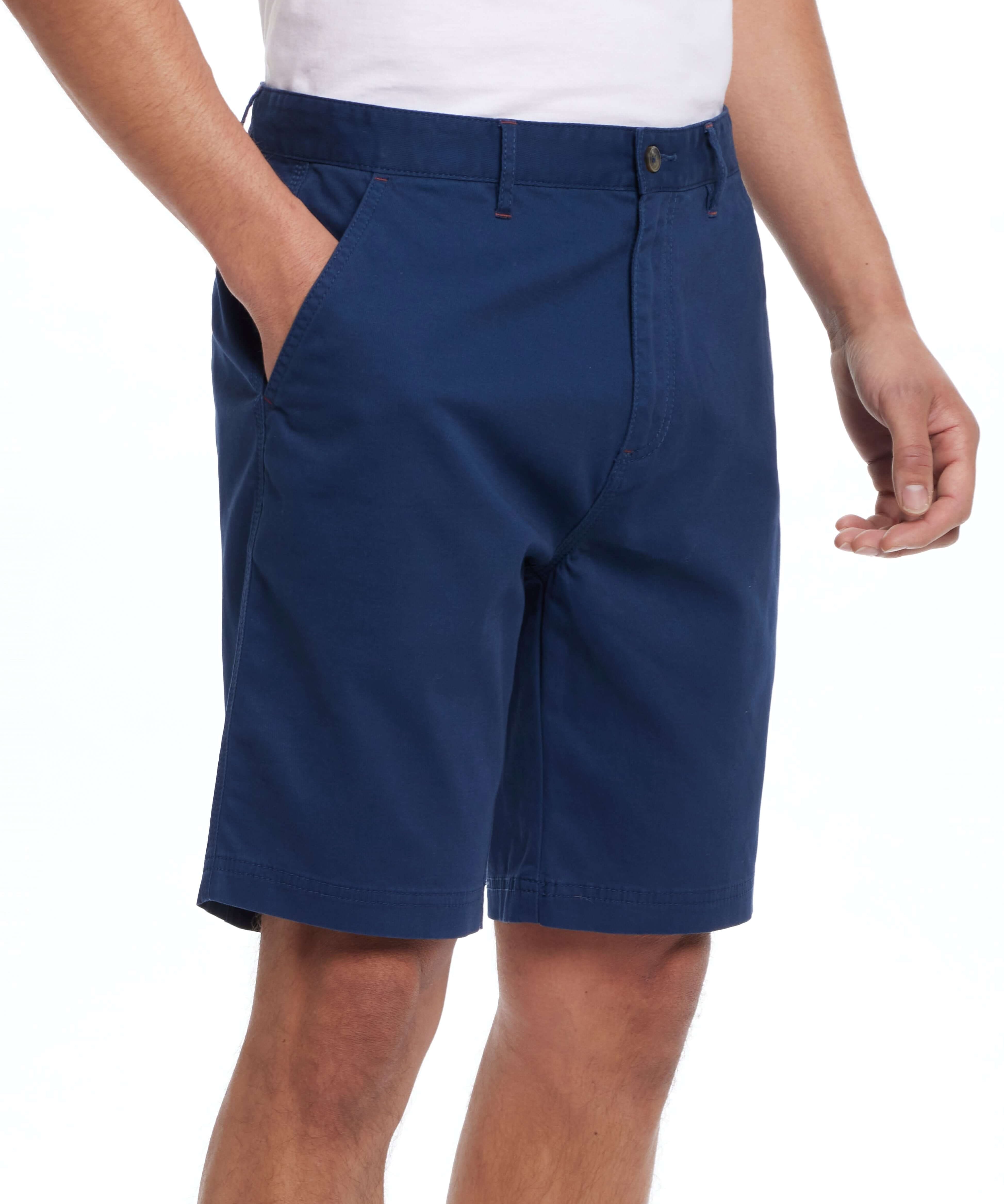 9" Cotton Twill Stretch Short In Navy | Bottoms & Denim | Weatherproof Vintage