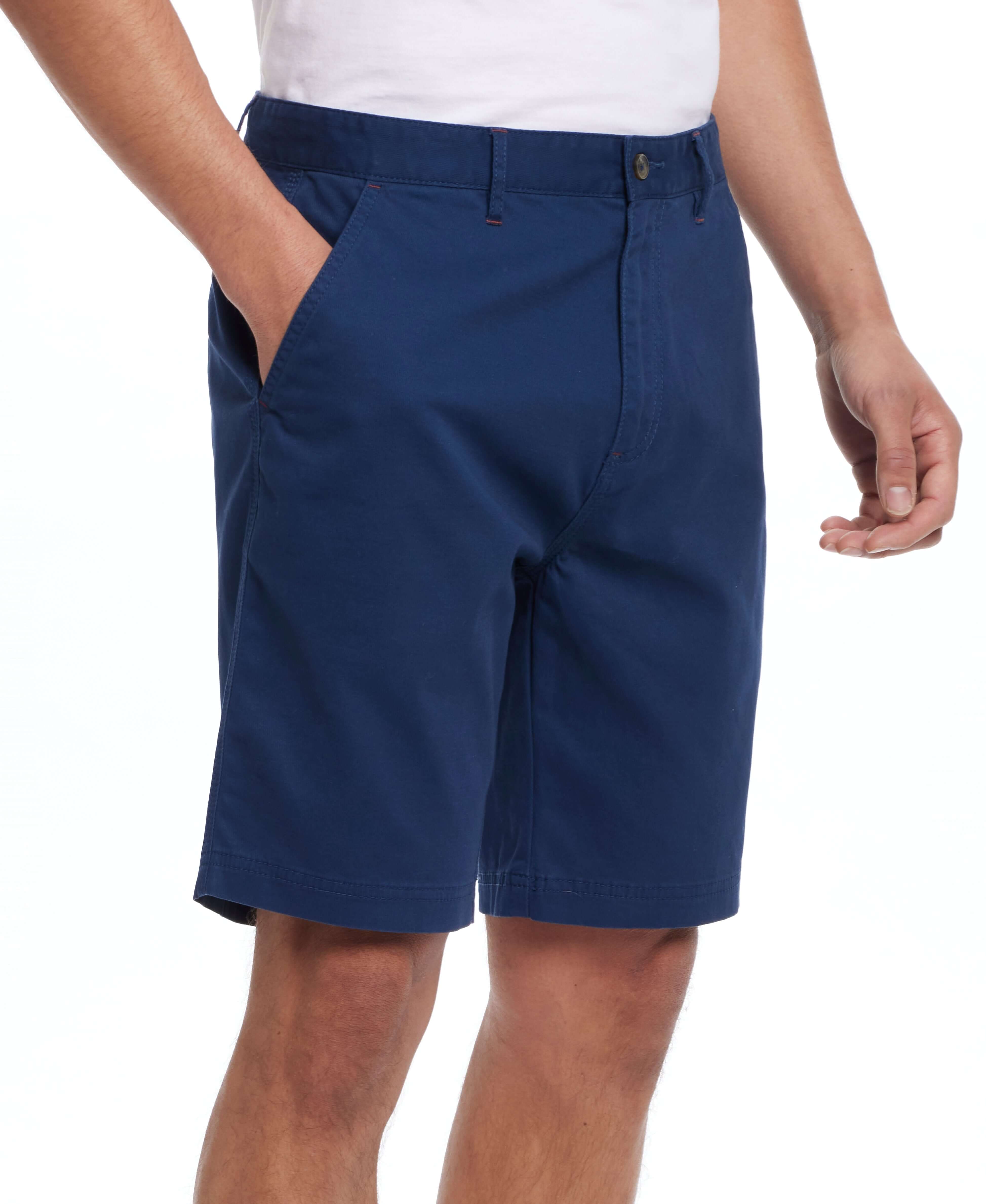 9" Cotton Twill Stretch Short In Navy | Bottoms & Denim | Weatherproof Vintage