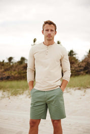 9" Cotton Twill Stretch Short In Sea Spray | Bottoms & Denim | Weatherproof Vintage