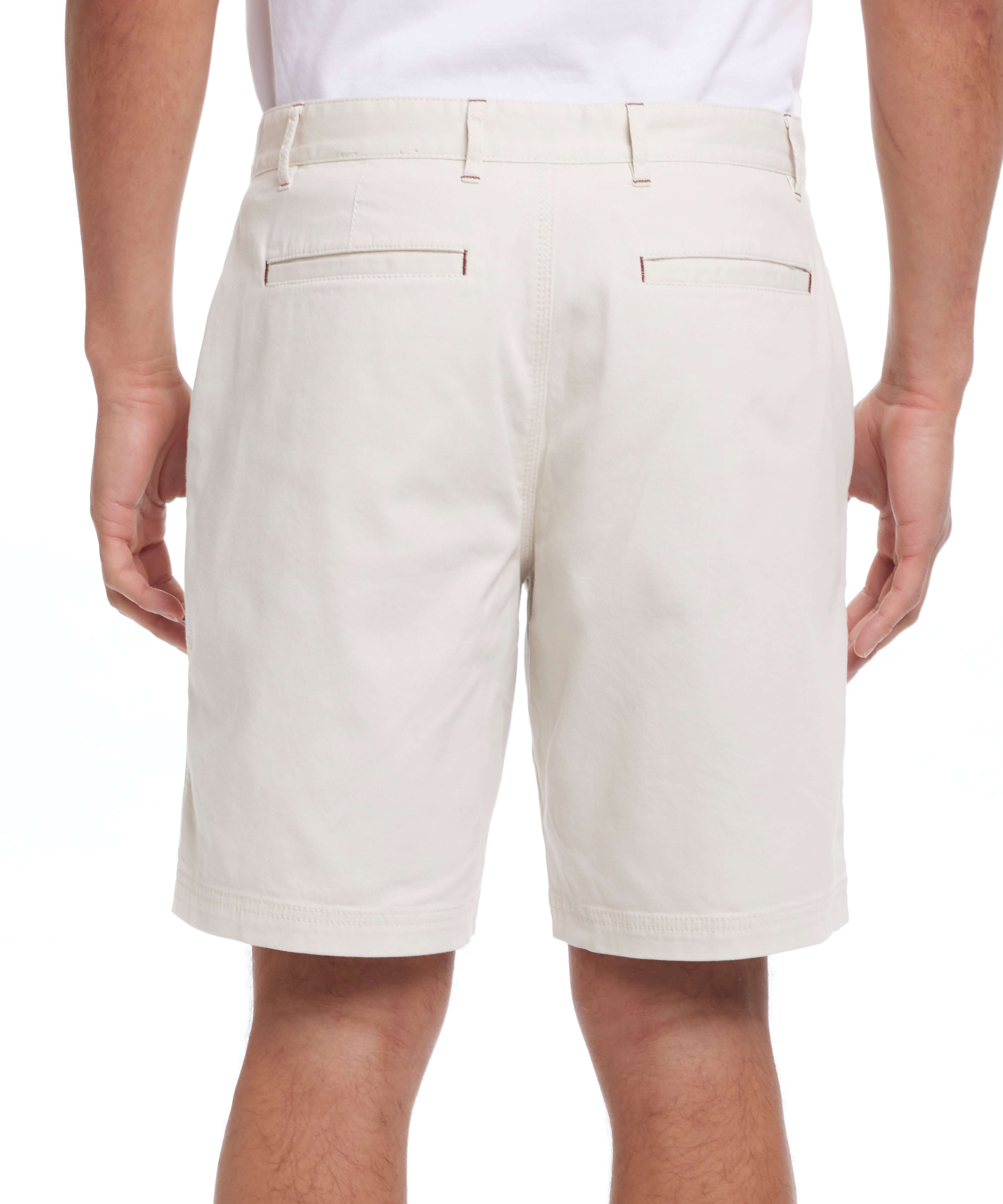 9" Cotton Twill Stretch Short In Stone | Bottoms & Denim | Weatherproof Vintage