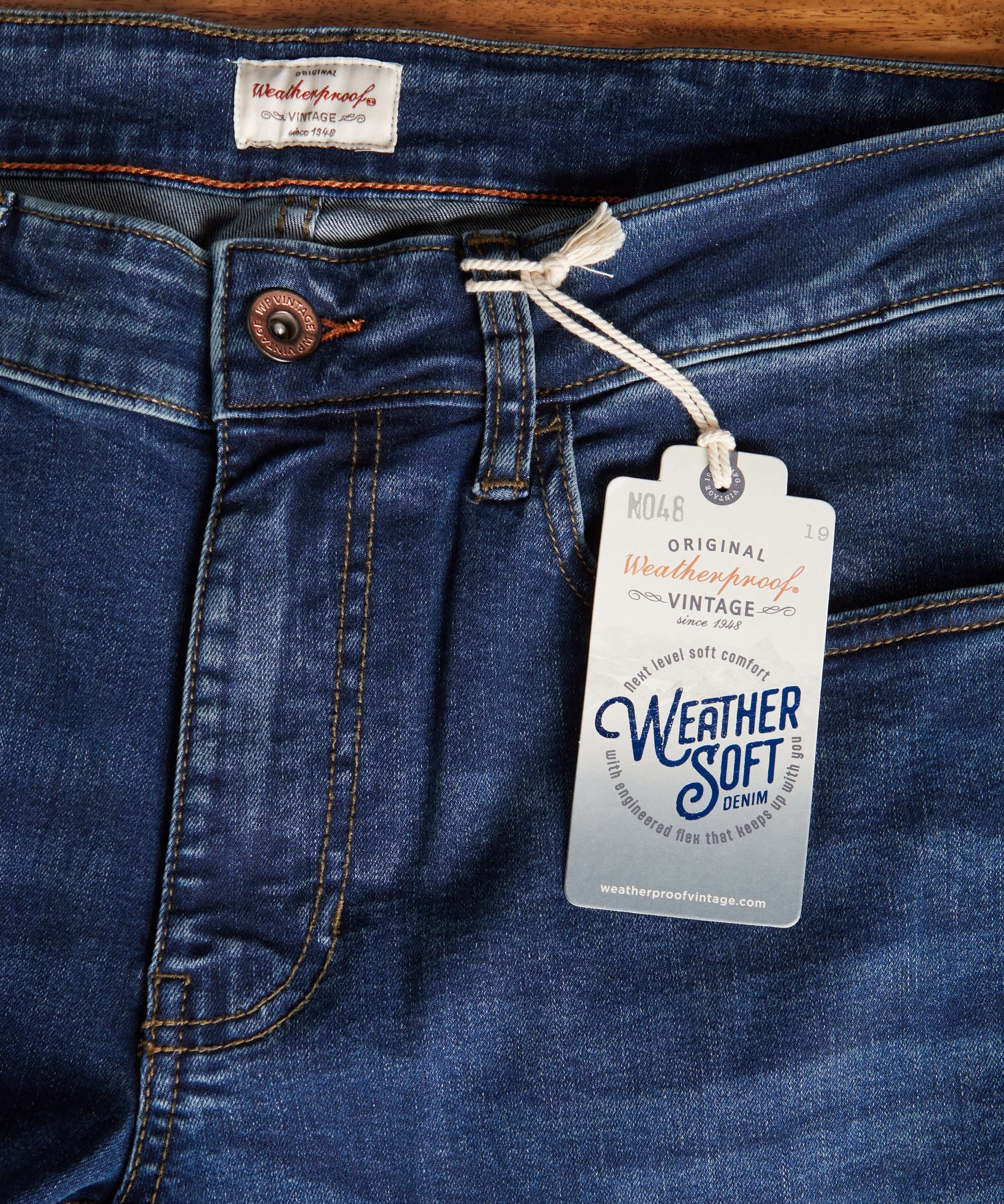 Slim Fit Denim Jeans In Soft Blue | Jeans | Weatherproof Vintage