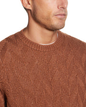 Chevron Crew In Dark Nutmeg | Sweaters | Weatherproof Vintage