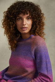Women'S Space Dye Sweater In Purple Haze