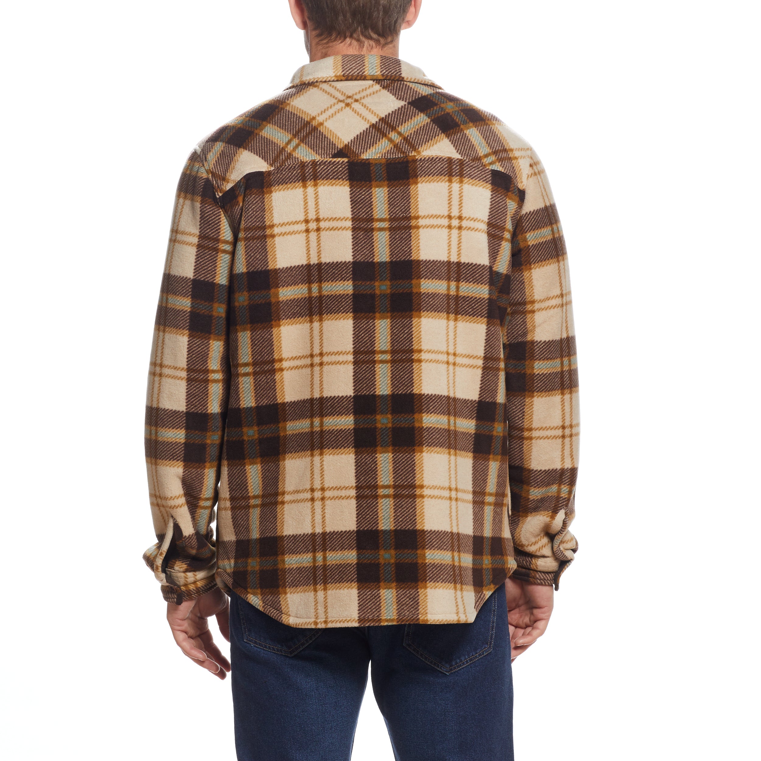 SHERPA LINED SHIRT JACKET in LATTE