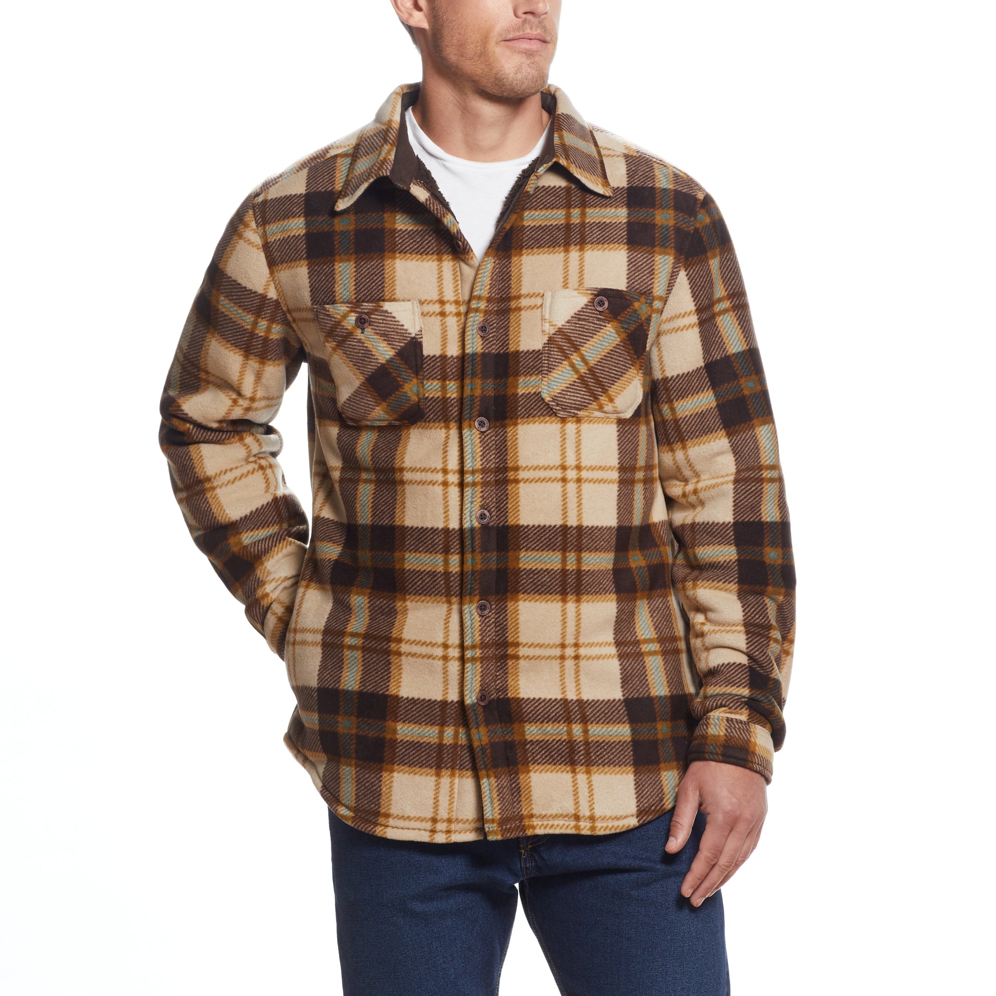 Nylon lined flannel shirt jacket shop