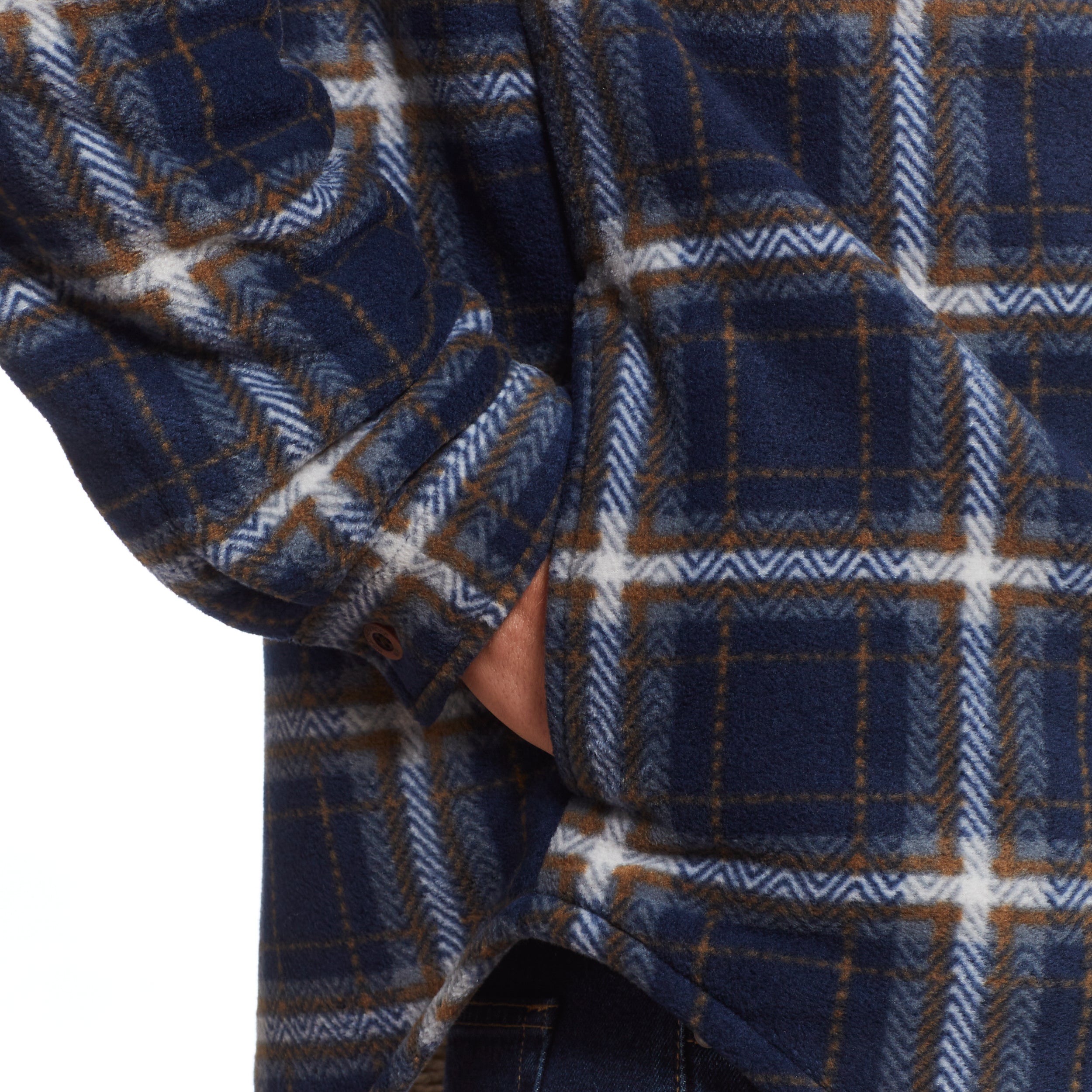 SHERPA LINED SHIRT JACKET in MARITIME BLUE