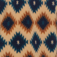 SOUTHWEST PRINTED SHERPA QUARTER ZIP in CREAM