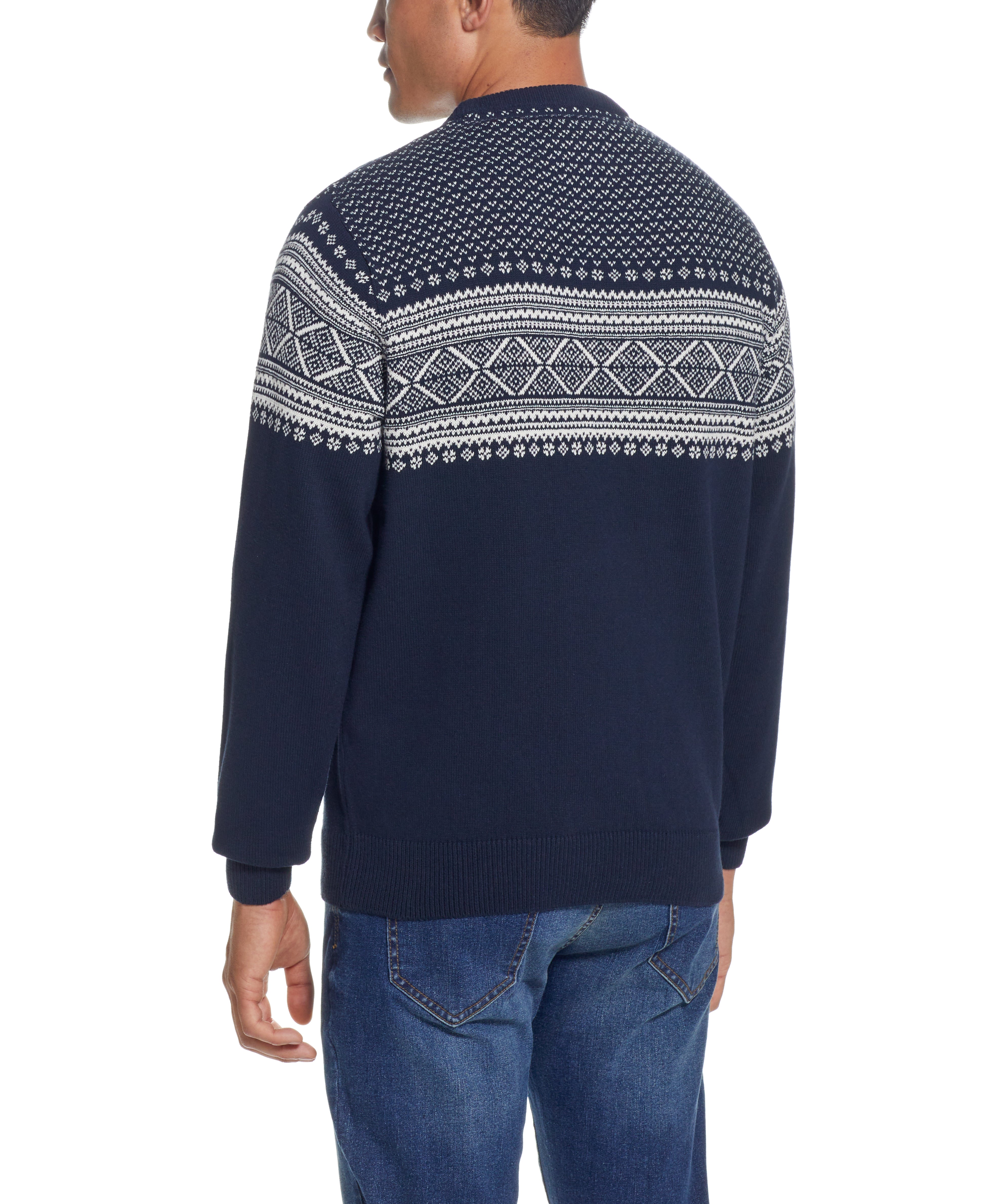 Norwegian Crew Sweater In Navy
