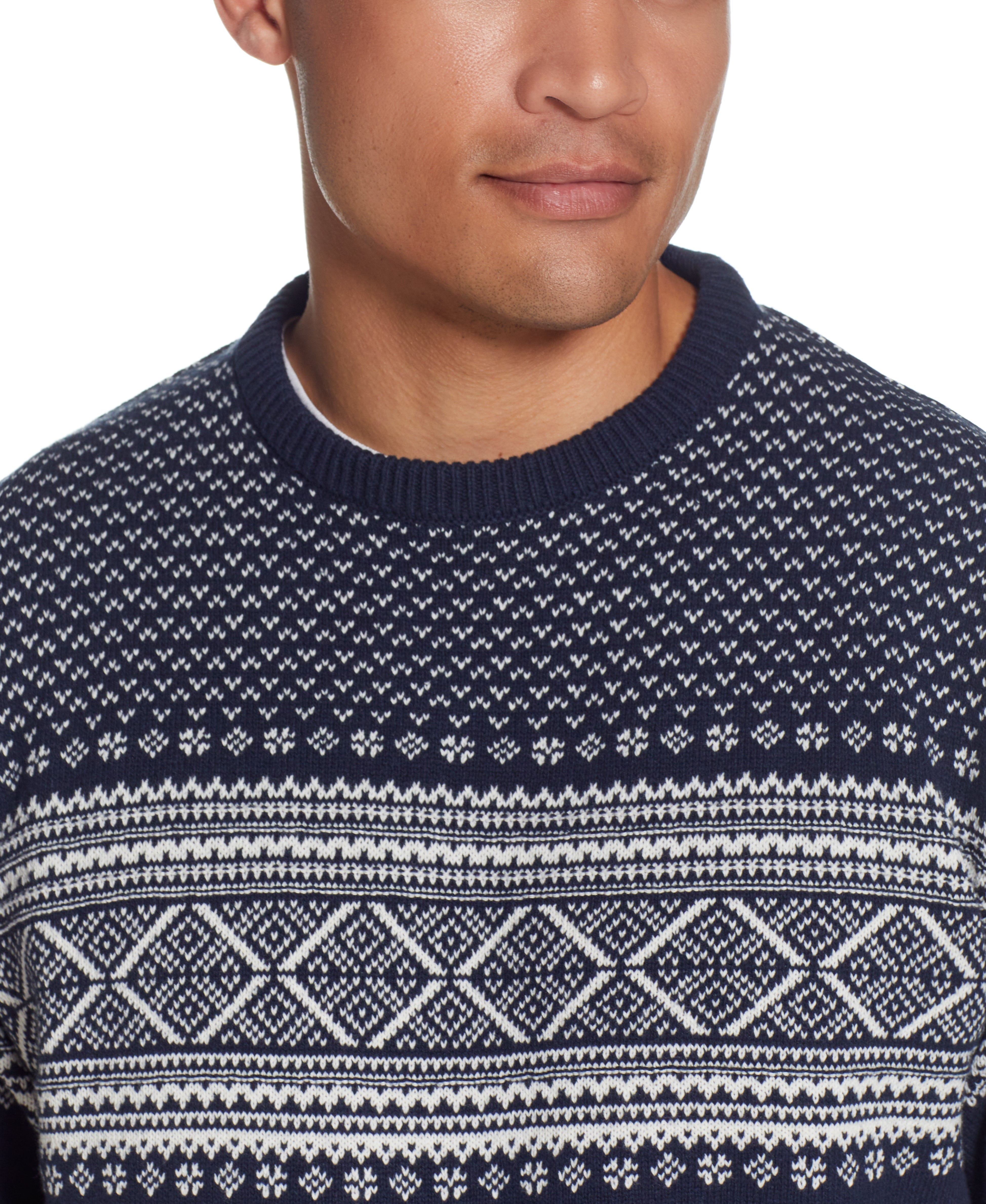 Norwegian Crew Sweater In Navy