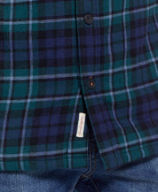 Sherpa Lined Shirt Jacket In Evergreen