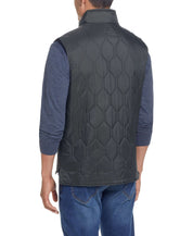 Hexagon Quilted Lightweight Vest In Rosin