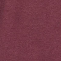 LONG SLEEVE BRUSHED JERSEY CREW in CABERNET HTHR
