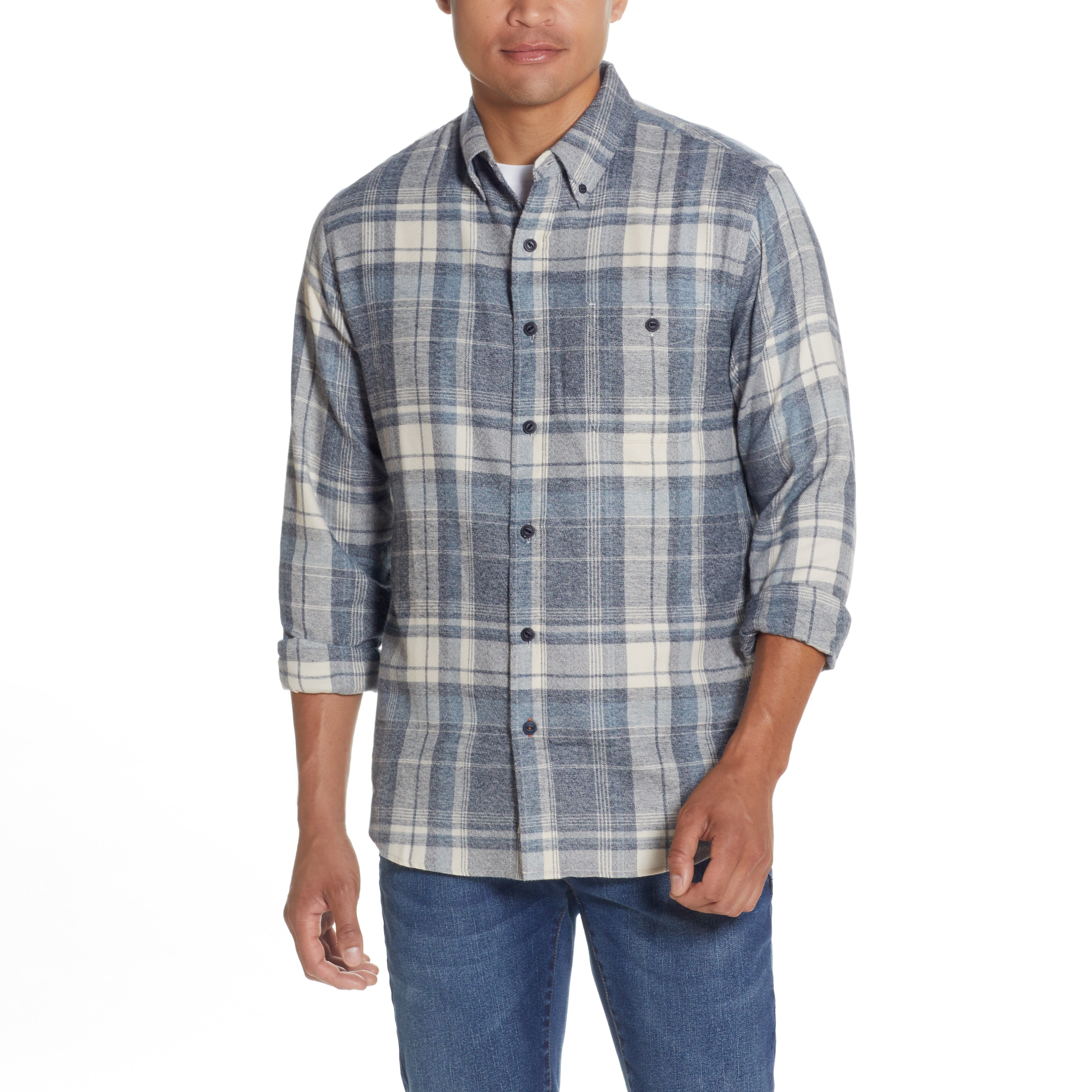 Antique Flannel Shirt In Grey