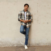 Antique Flannel Shirt in Riviera