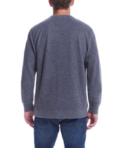 Long Sleeve Brushed Crew In Grey