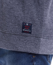 Long Sleeve Brushed Crew In Grey