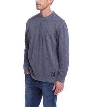 Long Sleeve Brushed Crew In Grey