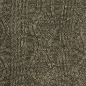 Fisherman Shawl Collar Sweater in Light Olive