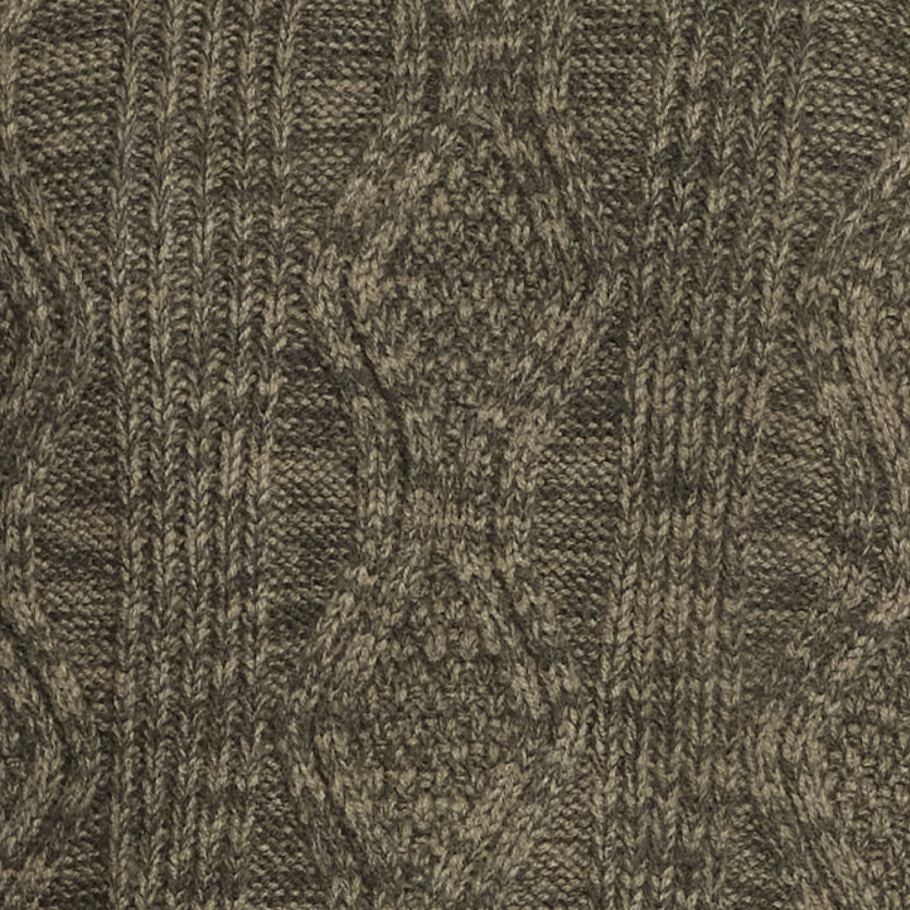 Fisherman Shawl Collar Sweater in Light Olive