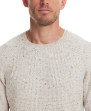 Waffle Crewneck Sweater in Oatmeal