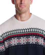 Holiday Snowflake Crew In Dark Navy | Sweaters | Weatherproof Vintage
