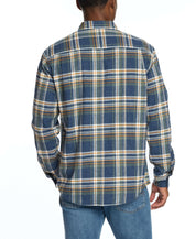 Long Sleeve Brushed Flannel In Parisian Night