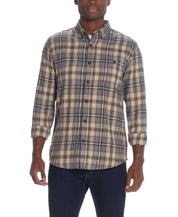 Long Sleeve Brushed Flannel In Mojave Desert