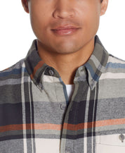 Long Sleeve Brushed Flannel In Riviera