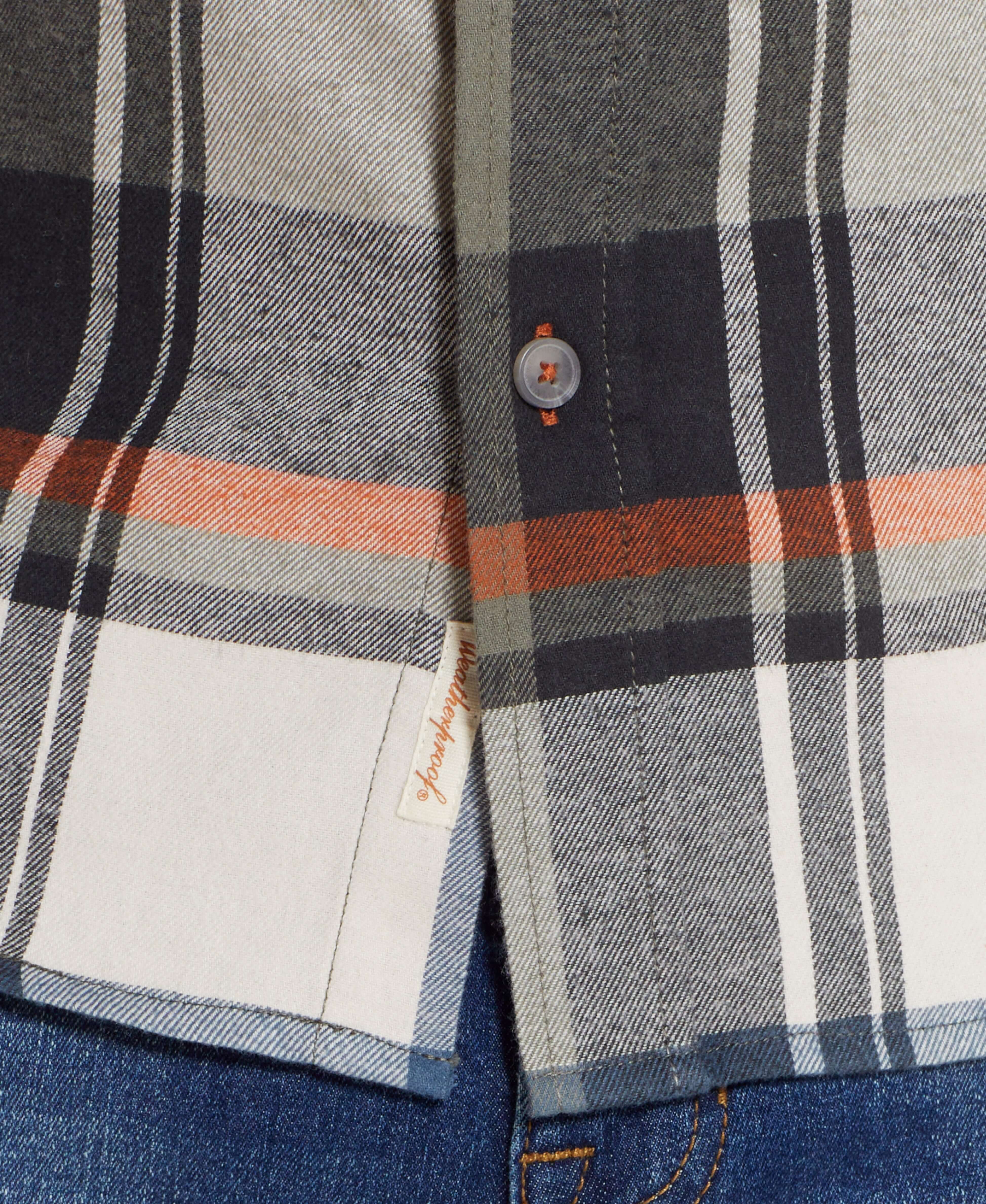 Long Sleeve Brushed Flannel In Riviera