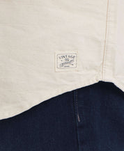 Slub Canvas Work Shirt In Oatmeal