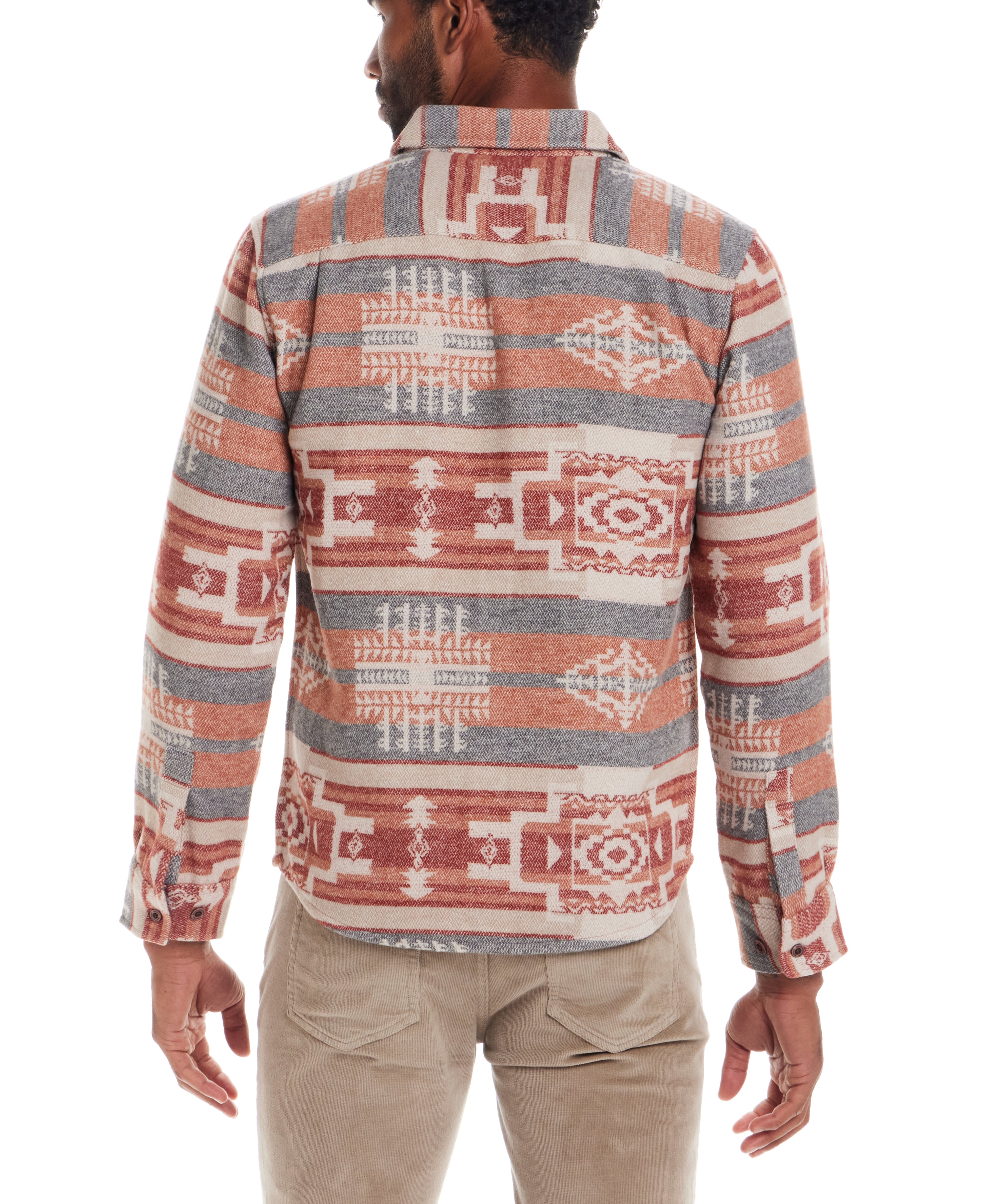 Southwest Unlined Shirt Jacket in Rust