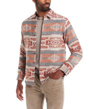 Southwest Unlined Shirt Jacket in Rust